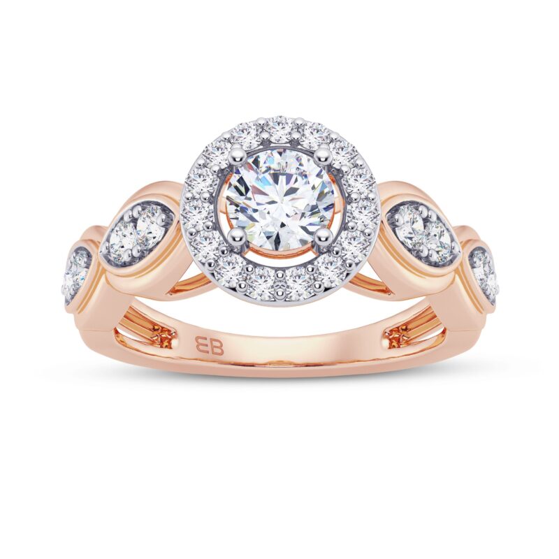 Celestial Halo Engagement Ring
