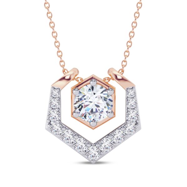Hexolitaire Embrace Diamond Pendant