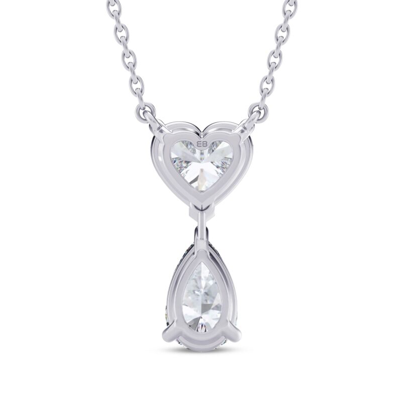 Heartfelt Pear Diamond Pendant