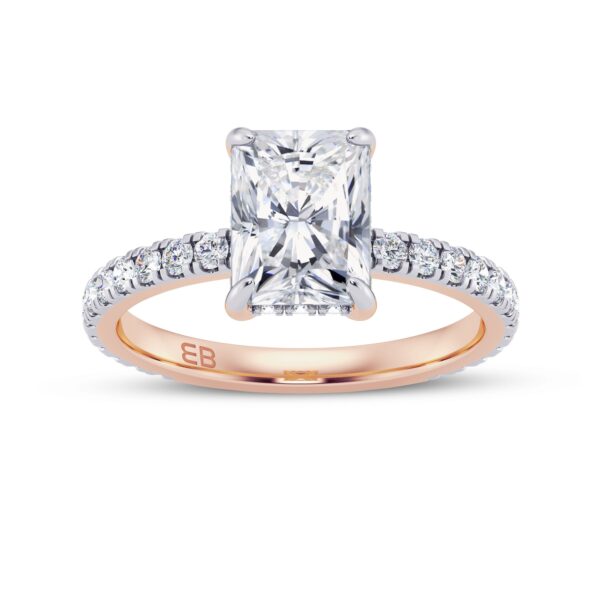 Bold Radiant Engagement Ring