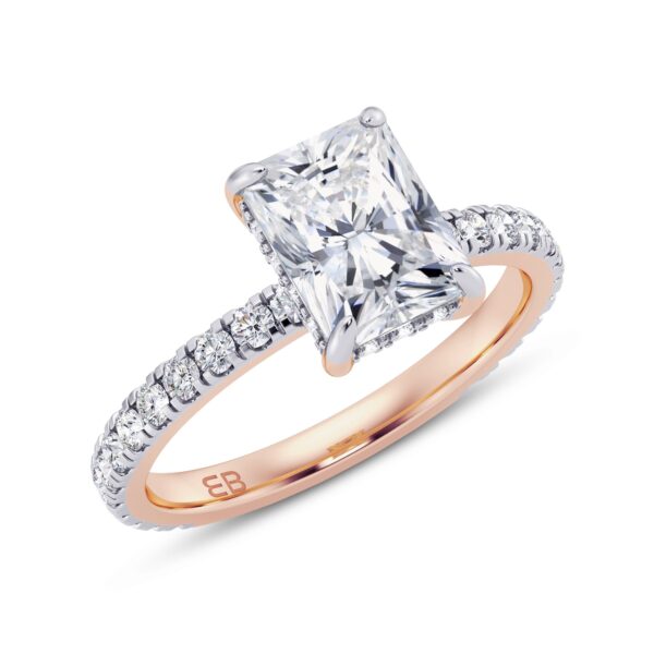 Bold Radiant Engagement Ring
