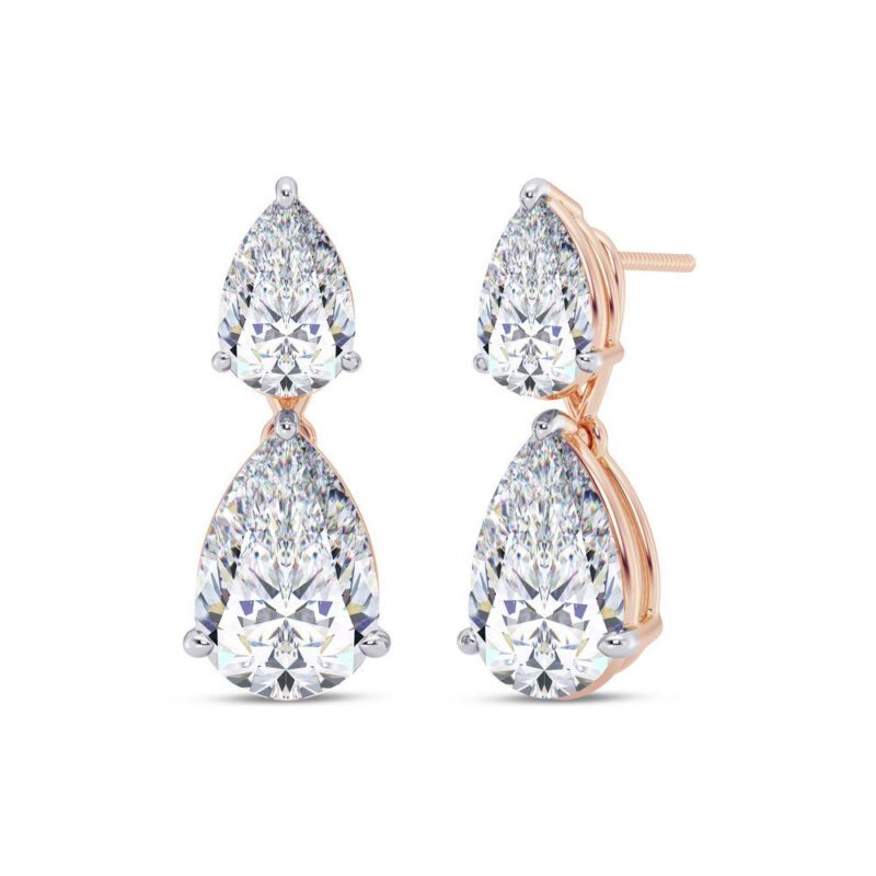 Drop Duet Diamond Earring