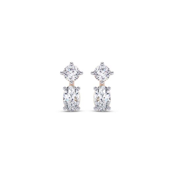 Sparkling Duo Diamond Earring