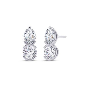 Sweet Embrace Two Stone Earring