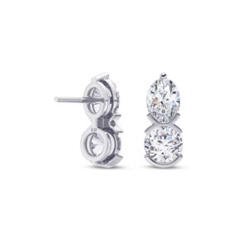 Sweet Embrace Two Stone Earring