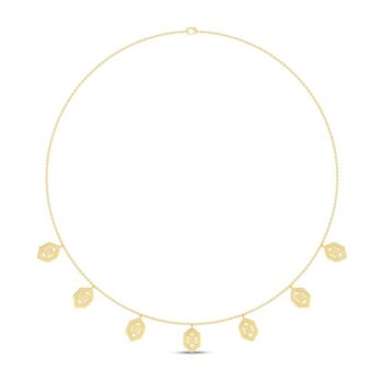 Radiant Diamond Station Necklace