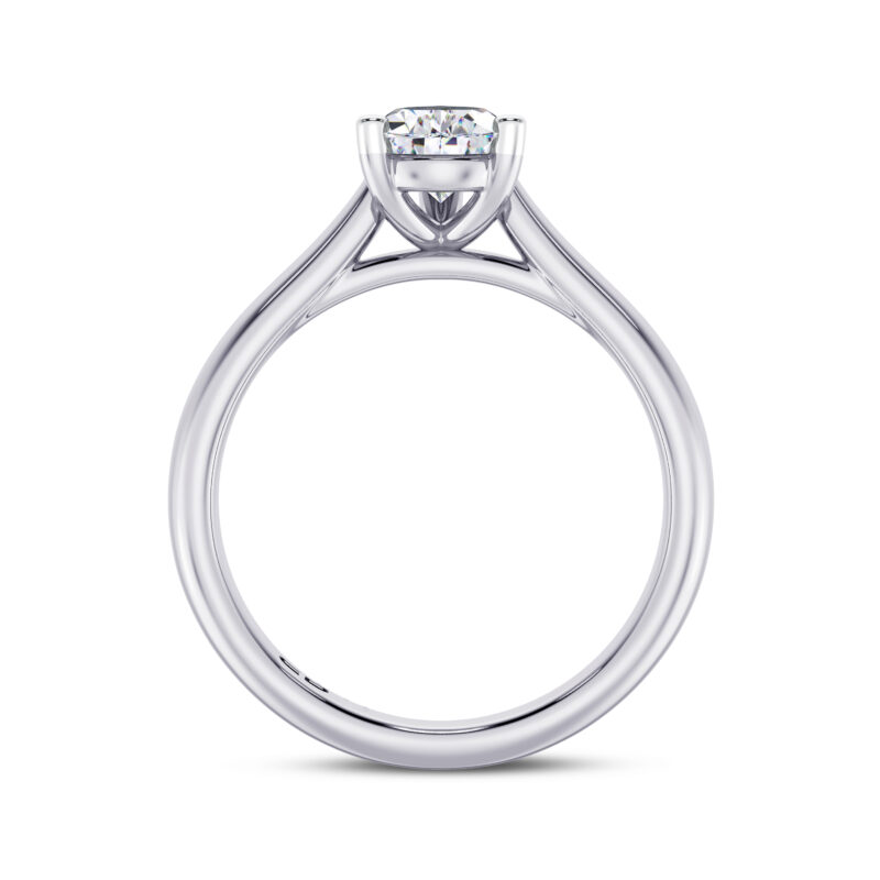 Majestic Pear Solitaire Ring
