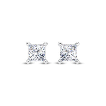 Princess Shine Solitaire Earring