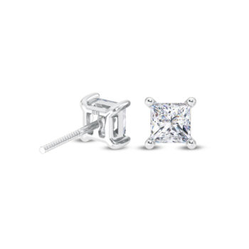 Princess Shine Solitaire Earring