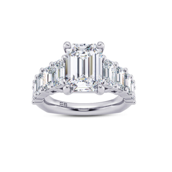 Emerald Glory Engagement Ring