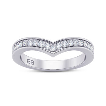 V Half Eternity Ring