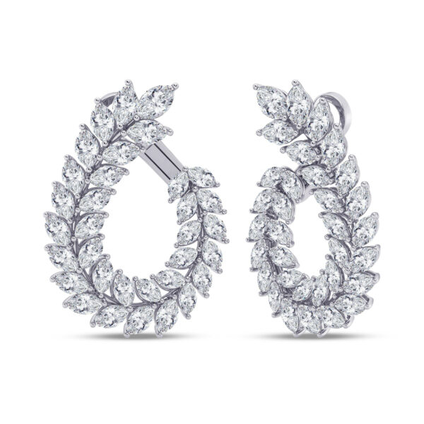 Marquise Front Back Earrings
