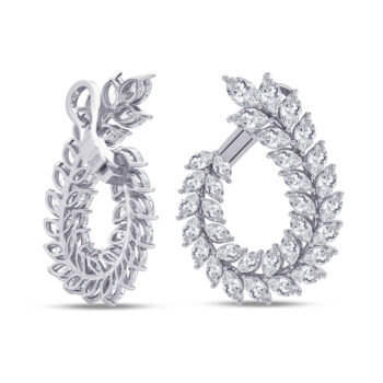 Marquise Front Back Earrings