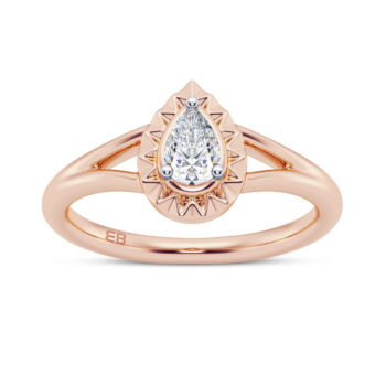 Lucent Pear Diamond Ring