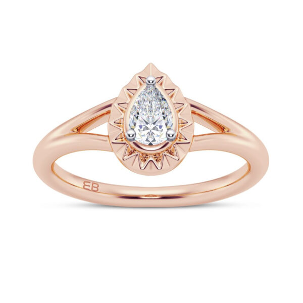 Lucent Pear Diamond Ring