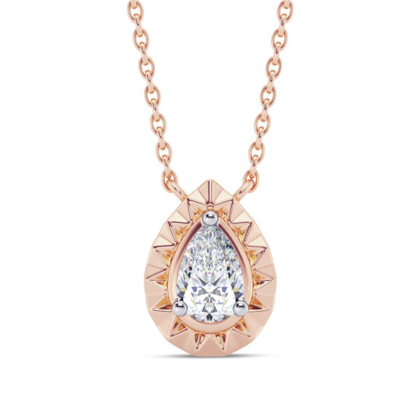 Lucent Pear Diamond Pendant