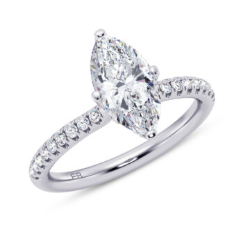 Tulip Marquise Engagement Ring