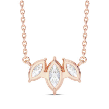 Marquise Three Stone Pendant