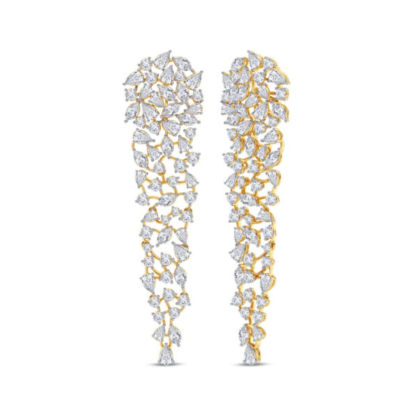 Golden Dew Detachable Diamond Earrings