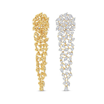 Golden Dew Detachable Diamond Earrings