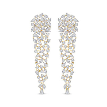 Golden Dew Detachable Diamond Earrings