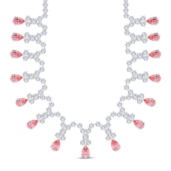 Chic Blush Diamond Necklace