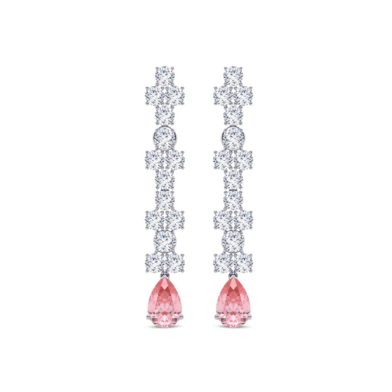 Chic Blush Diamond Earrings