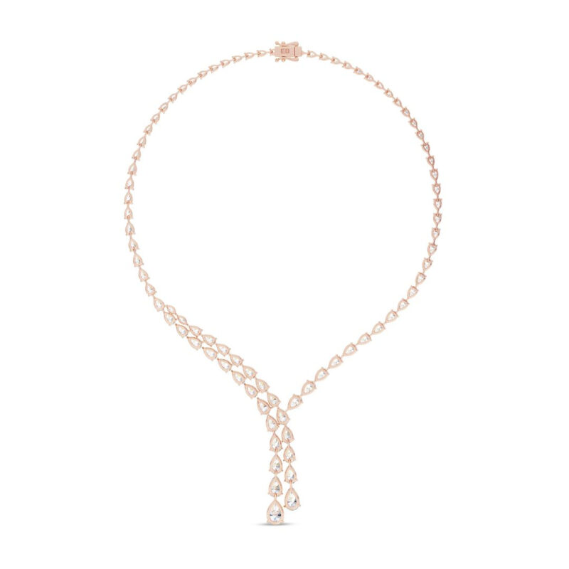 Spectacular Pear Diamond Necklace
