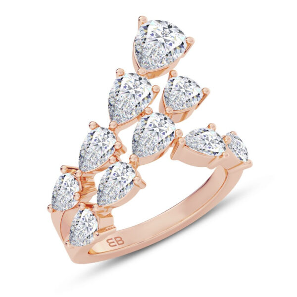 Spectacular Pear Diamond Ring