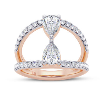 Twin Pear-fect Fashion Ring