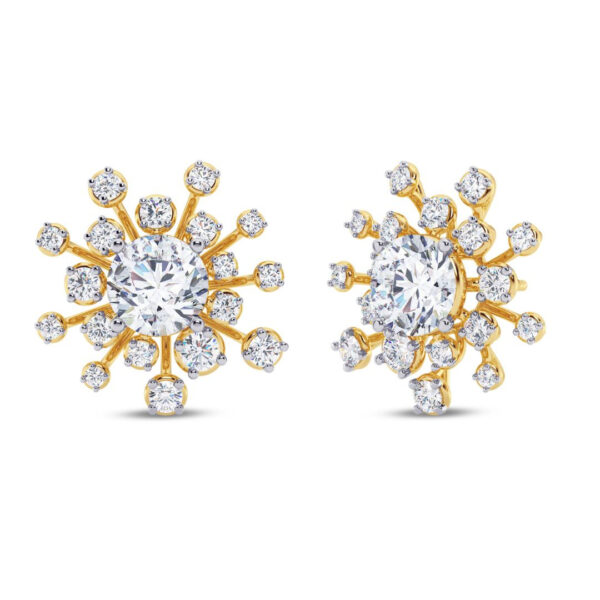 Starburst Diamond Earring