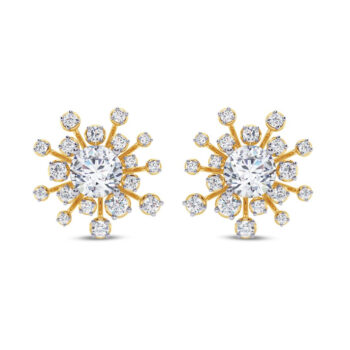 Starburst Diamond Earring