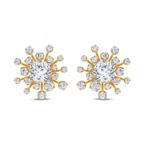 Starburst Diamond Earring