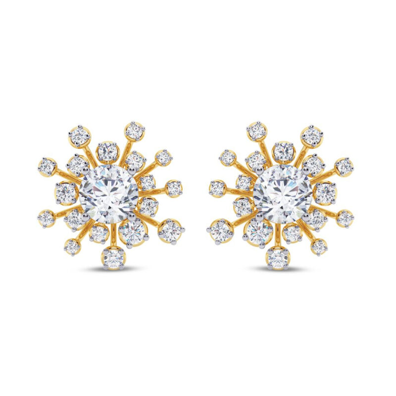 Starburst Diamond Earring