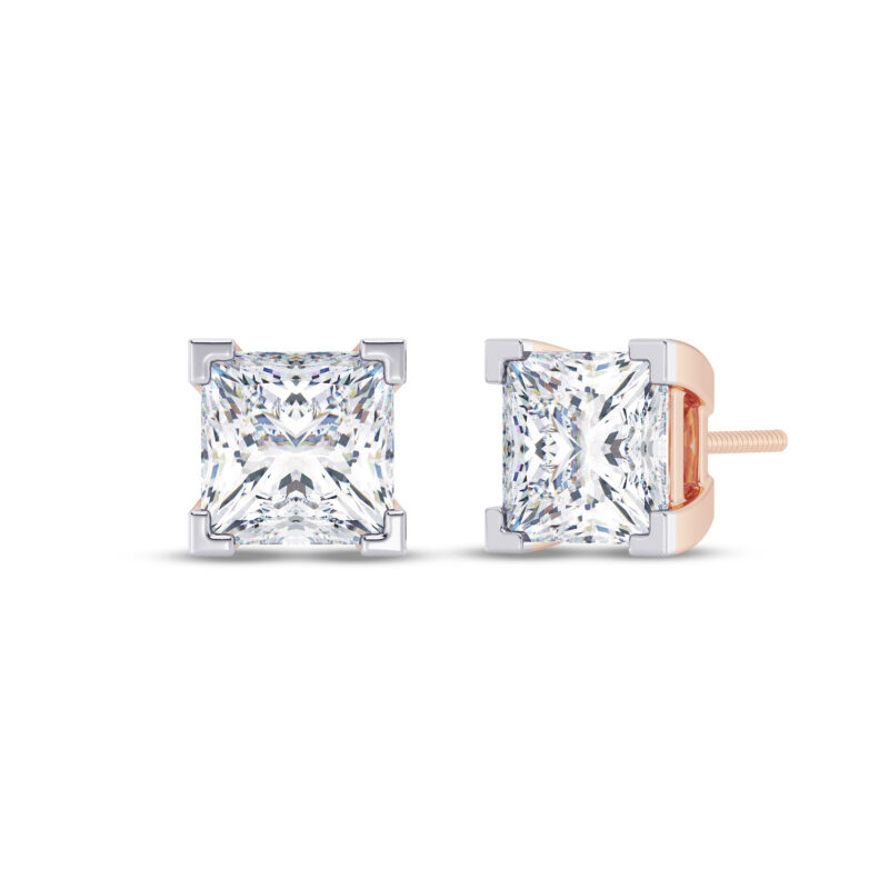 Princess Solitaire Earring