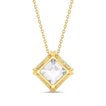 Bold Asscher Pendant