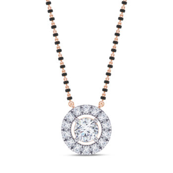 Petite Round Halo Mangalsutra