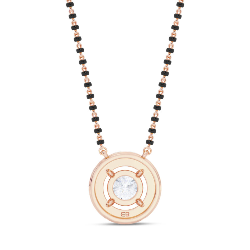 Petite Round Halo Mangalsutra