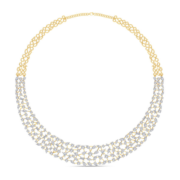 Golden Dew Diamond Necklace