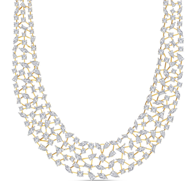 Golden Dew Diamond Necklace