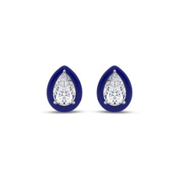 Cobalt 1 ct each Pear Earring