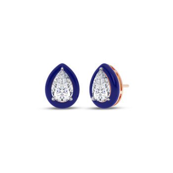 Cobalt 1 ct each Pear Earring