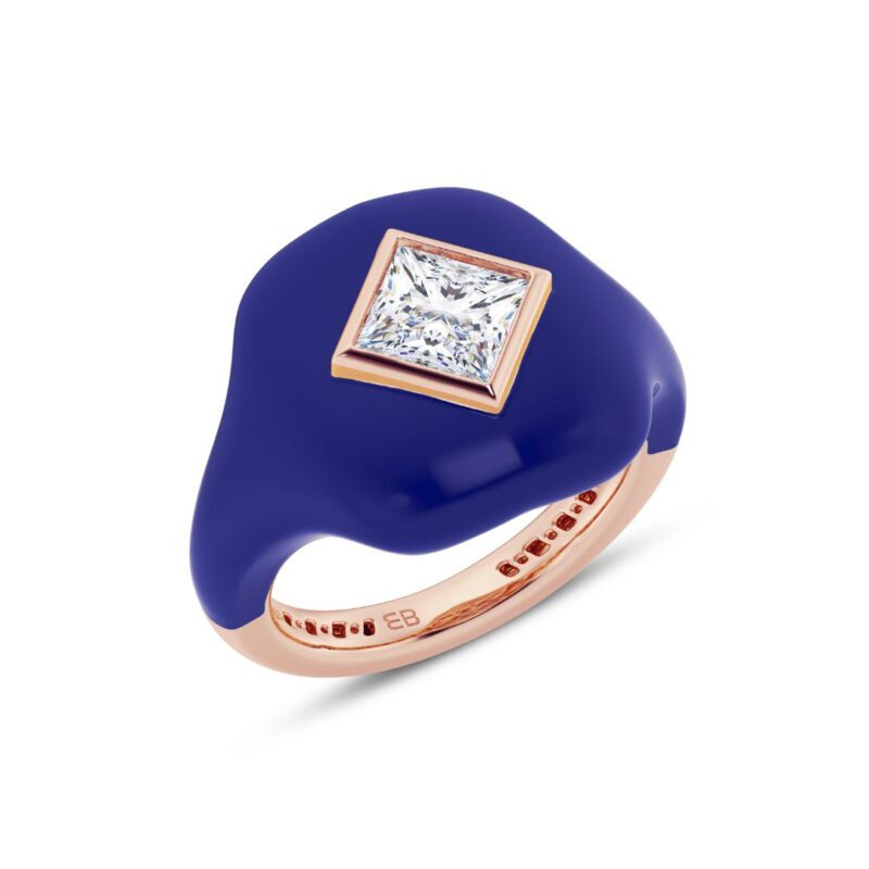 Cobalt 1 ct Bold Princess Ring