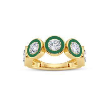 Green Subtle Belle Ring