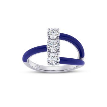 Cobalt Trio Ring