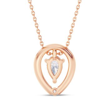 Pear Caress Diamond Pendant