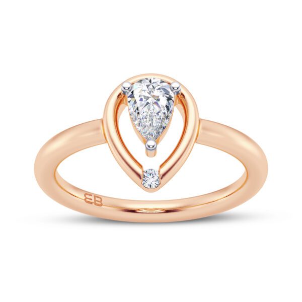 Pear Caress Diamond Ring