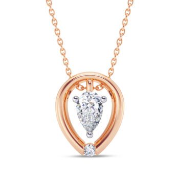 Pear Caress Diamond Pendant