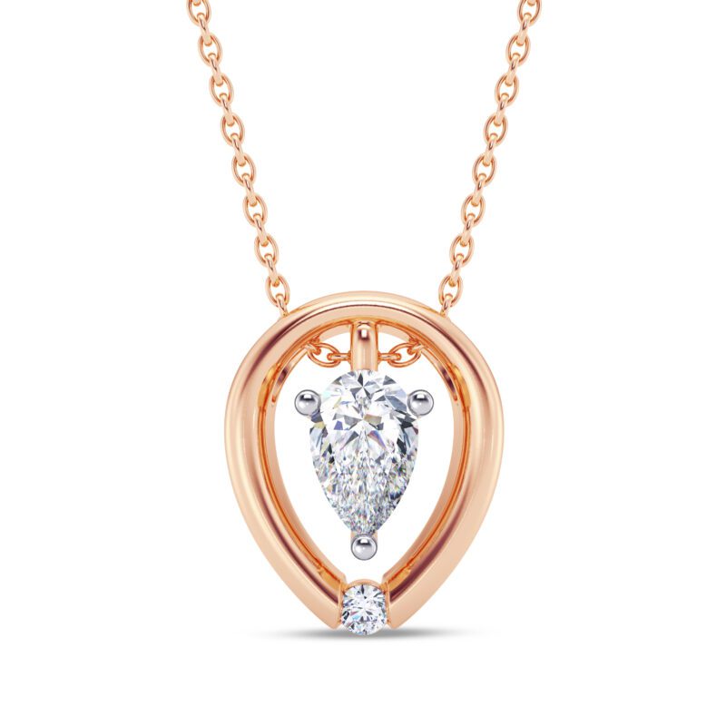 Pear Caress Diamond Pendant