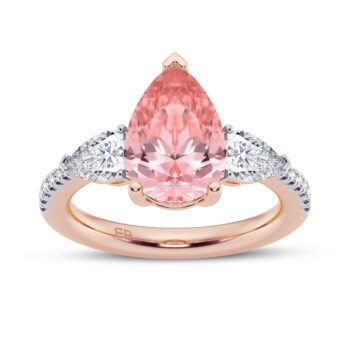 Pear Blush Engagement Ring